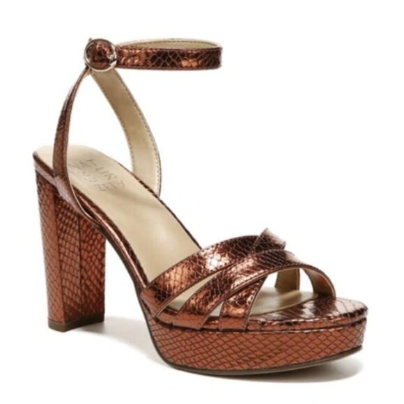 NATURALIZER Mallory Ankle Strap Sandals Women's Shoes (WIDE) - Picture 1 of 8